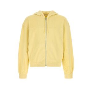 Auralee Men Yellow Terry Fabric Sweatshirt